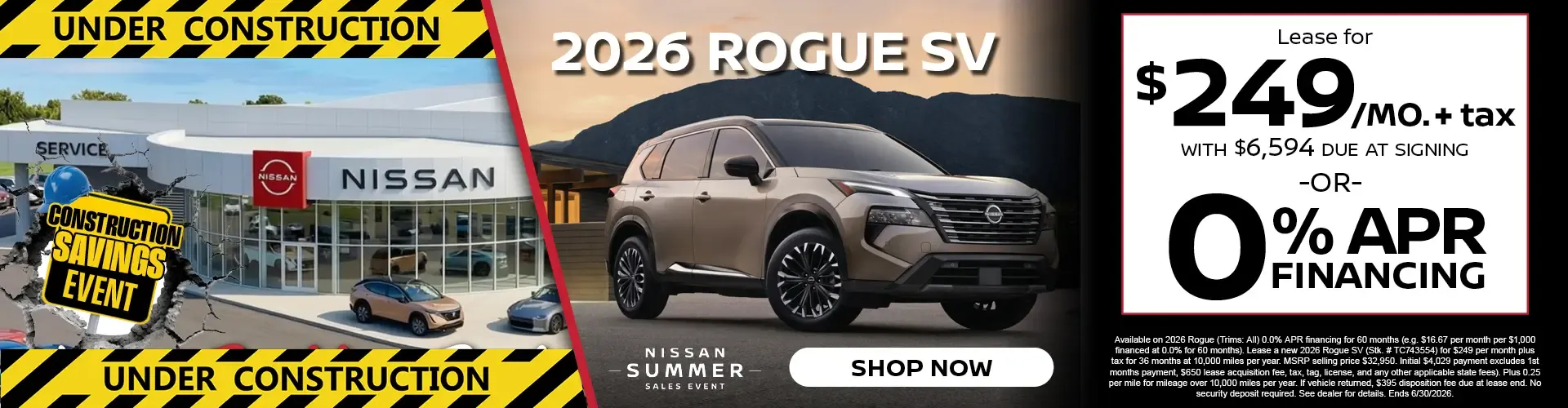 New 2026 Nissan Rogue Special